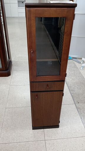 ★ジモティ割あり★  飾り棚 茶 H119×D46×W30 クリーニング済み TJ2608