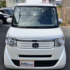 【車検2年付】【大人気N-BOX新規車両入庫!!】【ホンダ N-BOX 660G】ユーザー買取車 社外メモリナビ 両側スライドドア ドライブレコーダー Bluetooth プッシュスタート スマートキー ベンチシート 人気のホワイトの画像