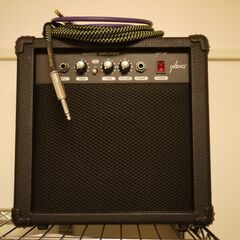 【本日限り‼️】INDIO GF-10 AMP + ERNIE BALL TRS GUITAR CABLE　｜　インディオGF-10アンプ＋アーニー・ボールのギターケーブルの画像