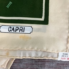 【未使用品】昭和レトロ　正方形シルクスカーフ•CAPRI  の画像