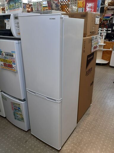安心の除菌洗浄済アイリスーヤマ 162L 2ﾄﾞｱ直冷式冷蔵庫 KRD162-W 保証有り【愛千143】