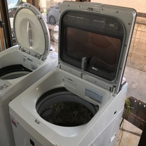 洗濯機(超音波ウォッシャー) SHARP 10kg 乾燥5kg 2019年製　美品です！