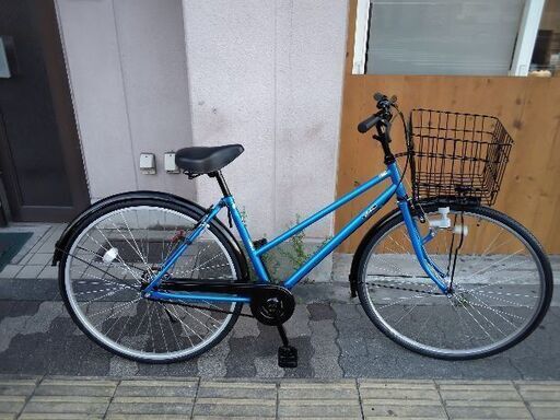 affiche[アフィッシュ]27吋 シティーサイクル シングル/ブルー