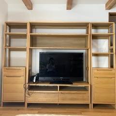 unico テレビ台シェルフのセット