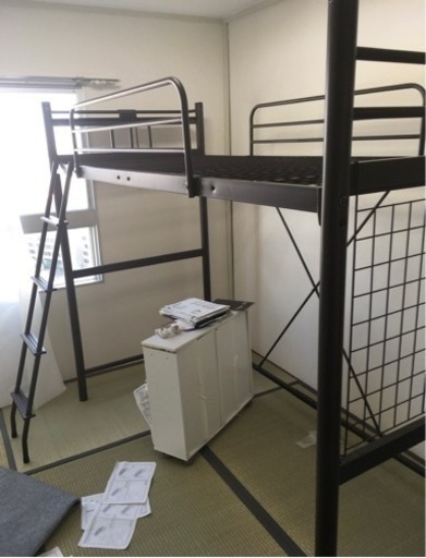 [引取り限定]ロフトベッド　マットレス付き