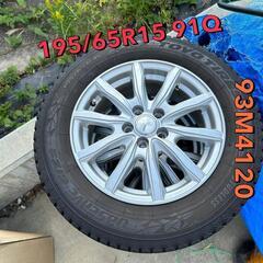 プリウス スタッドレスタイヤ タイヤチェーン付き タイヤ トーヨータイヤ OBSERVE GIZ2 195/65R15 91Q ホイール SHAKE ジョーカー グライドの画像