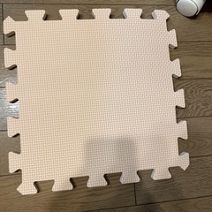 30×30cm タイルフロアマット　青23 茶11 クリーム10の画像