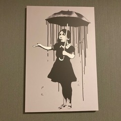 バンクシー　アートキャンバス