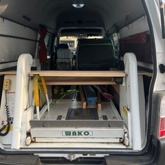 期間限定値下げ　キャラバン車椅子移送車　車中泊仕様　バイクも積めます。の画像