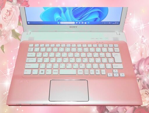 VAIO 薄型 可愛いピンク 新品SSD512GB＆HDD640GB Webカメラ Bluetooth搭載 オフィス2021【6ヶ月保