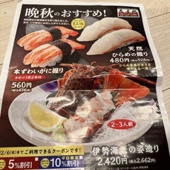 魚屋路　クーポン券　使用期限12/6までの画像