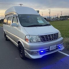 グランドハイエースキャンピング車検７年１０月インバーターサイドオ...