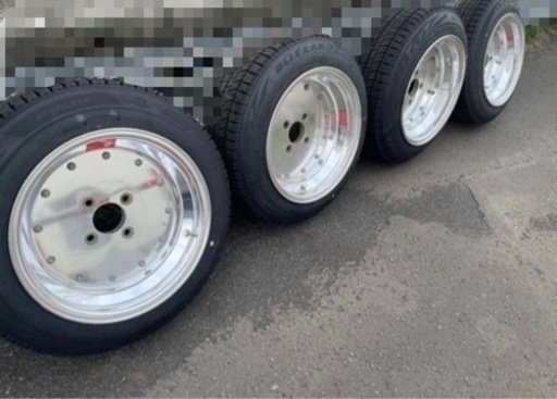 値下げ！特別価格☆冬タイヤ付マーク1 114.3 15インチ スタッドレス　4穴　mk-1