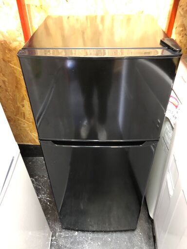 ☆中古￥12,300！Haier　130㍑2ドア冷蔵庫　家電　2020年製　JR-N130A型　幅48㎝ｘ奥行50㎝ｘ高さ113㎝　【BJ301】
