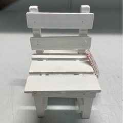 【未使用】椅子型の木製フラワースタンド　の画像
