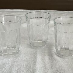 無印良品　ソーダガラスタンブラー　ガラスコップ　3個セット