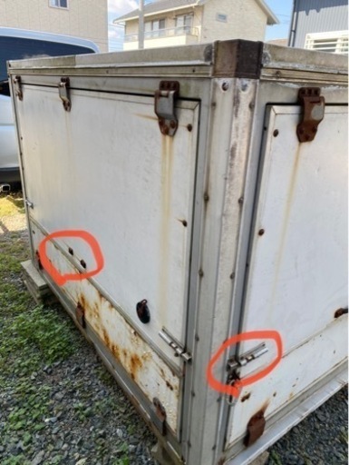 軽トラ　荷台　三方開き　物置　コンテナ