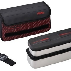 【超お得セット】新品水筒＋未使用THERMOS二段式弁当箱 軽量で大容量の画像