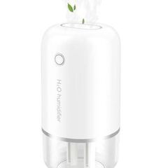 再値下げします！【新品未使用】【半額】卓上加湿器　ホワイト