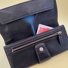 お値下げ2500円●土屋鞄 アジュール　ロングウォレット 長財布ブラック●usedの画像
