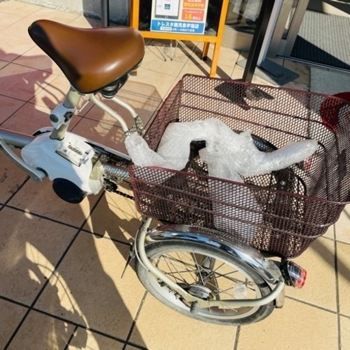 ★616 Panasonic 電動アシスト三輪自転車 シルバー BE-ELR832 ビビライク　【リサイクルマート鹿児島宇宿店】