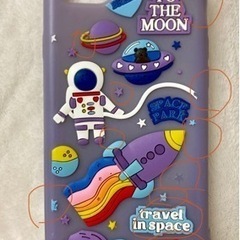 宇宙飛行士 iPhone7/8/SE2/SE3ケース 紫 パープルの画像