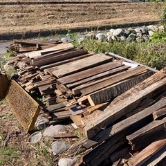 廃材　釘付き　焚き物に