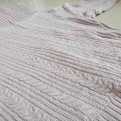 M サイズ ピンク ピンクベージュ ニット  タートルネックセーターの画像