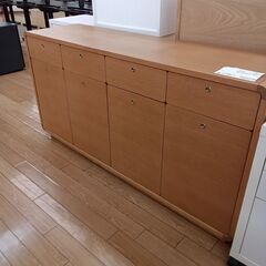 ☆ジモティ割あり☆ コスガ サイドボード ナチュラル H80×D43×W159