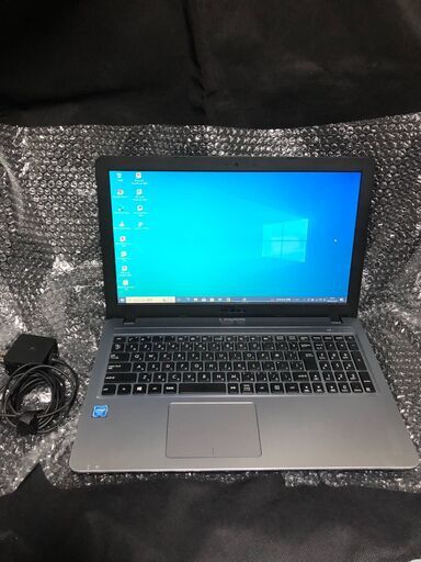 ASUS D540SA-XX142T・2016年夏モデル/ Dual-Core-Celeron N3050（第5世代　Braswell） / HDD-500GB /大画面15.6インチ液晶 / USB 3.0 Type-Cポート搭載 / DVDスーパーマルチドライブ搭載 / Webカメラ / 無線LAN / Windows10＋Office2010インストール済 / 軽量薄型中古品