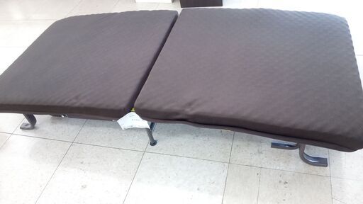 ★ジモティ割あり★  折りたたみベッド 茶 H36×D195×W90 クリーニング済み TJ2610