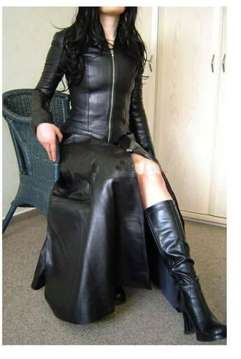 羊革・シープレザーロングドレス・マキシ Sheep Leather Long Dress/Maxi