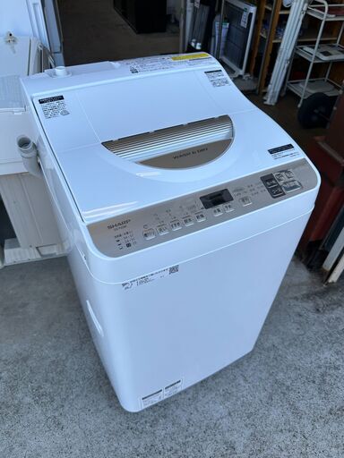 【動作保証あり】SHARP シャープ 2019年 ES-T5CBK 5.5kg / 3.5kg 洗濯乾燥機【管理KRS624】