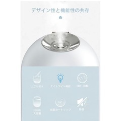 加湿器 180°回転 タイマー機能 省エネ 卓上加湿器 コンパクト加湿器 小型の画像