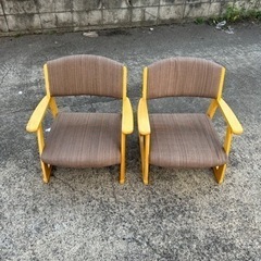 座椅子2つセット 光製作所 天然木