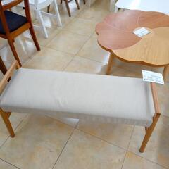 ★ジモティ割あり★  長椅子 ベージュ H48×D37×W105...