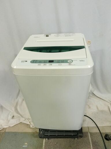 YAMADA 縦型洗濯機 YWMT45A1WWW ヤマダ電機オリジナル 全自動電気洗濯機 (4.5kg)2017年製