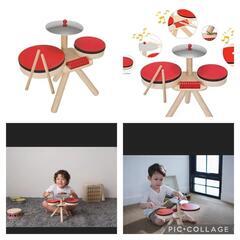 PLAN TOYS ドラムセットの画像