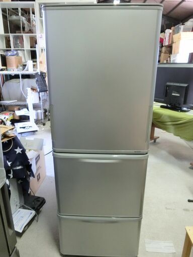 SHARP 3ドア冷蔵庫 SJ-W352E-S 2020年製(幅60.0cm) 350L 両開きどっちもドア