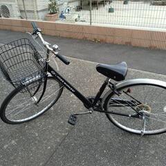【八王子駅周辺直接受け取り】シティサイクル クリーム色　前カゴ付き 八王子駅周辺直接受け取り】シティサイクル クリーム色 前カゴ付き 西