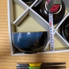 陶器のうつわと箸5人分