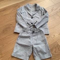 男の子グレー120スーツ