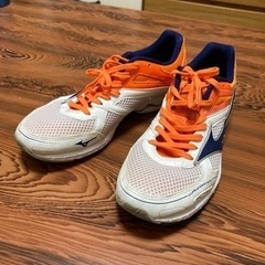 ミズノ[WAVE IDATEN DYNA2 ホワイトネイビーオレ...