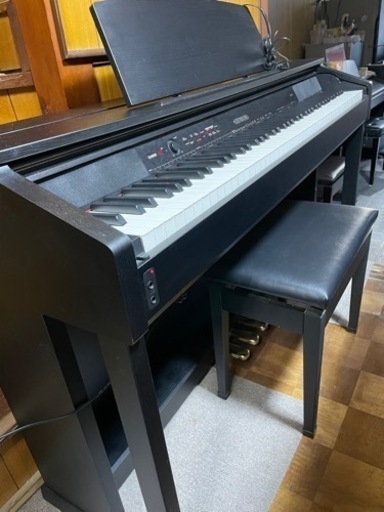 配送可能、中古美品CASIO 電子ピアノ セルヴィアーノ AP-450BK【椅子付】