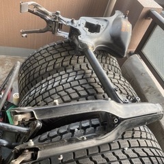 スーパーカブ　75cc  別フレームセット　予備パーツありの画像