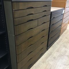 ★ジモティ割あり★  衣類タンス ブラウン W105×D48×H...