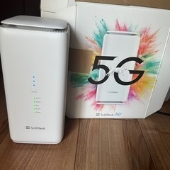 ソフトバンクAir Wi-Fiルーターすぐネット使えます！保証金5,000円返還します　2024年4月末までの契約付きの画像