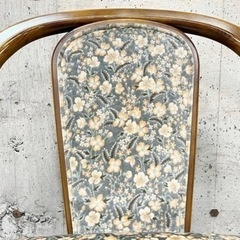 カリモク karimoku アームチェア 一人掛け椅子 椅子 イス チェア 一人掛けソファ 花柄の画像