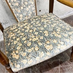 カリモク karimoku アームチェア 一人掛け椅子 椅子 イス チェア 一人掛けソファ 花柄の画像