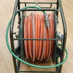 カクイチ ウレタンエアーホース インダス K-flex AU 8mmX12mm 100m リール付き エアーコンプレッサ エアーツール インパクトレンチ 整備 内装 土木 工業 札幌市 清田区 平岡の画像